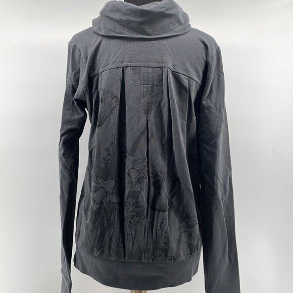 Gsus y2k pleated floral sweatshirt floral sz sm - Picture 2 of 9